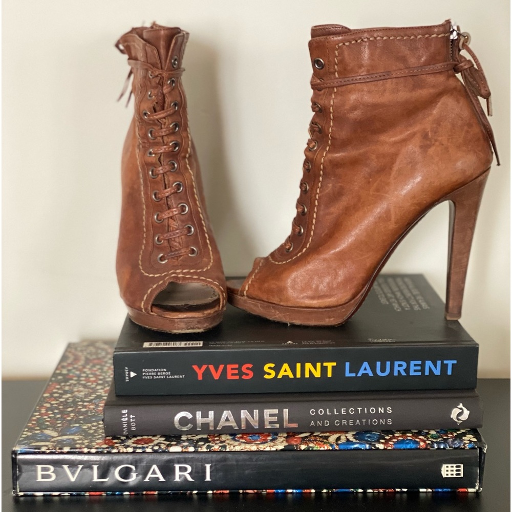 Miu Miu Lace Up Boots